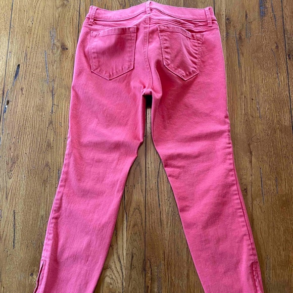 Women's Petite 4P Modern Skinny. Salmon color - Picture 6 of 7